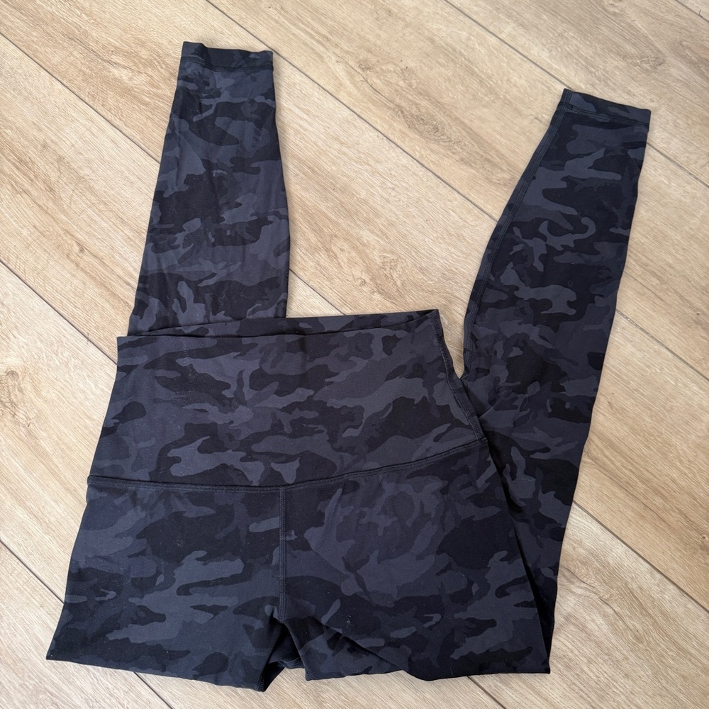 Lululemon Align Super High Rise Pant 28” Legging Incognito Camo Grey - Picture 5 of 6